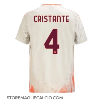 AS Roma Bryan Cristante #4 Maglia Gara Trasferta Repliche 2024-25